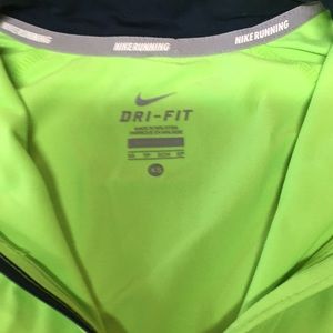Nike Tops - Nike running top neon green and blue Nike Tops - Nike running top neon green and blue